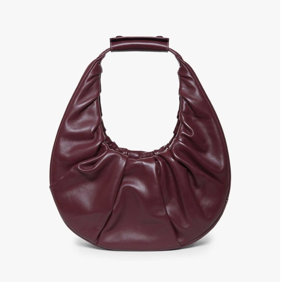 STAUD Handbags - NWT Staud SOFT MOON BAG in BORDEAUX